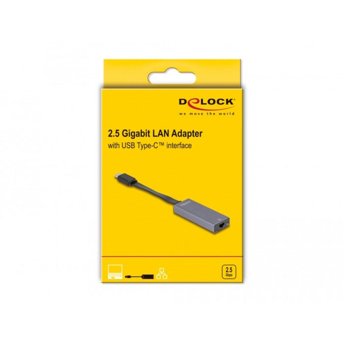 DeLOCK USB-C > 2,5 Gigabit LAN Slim