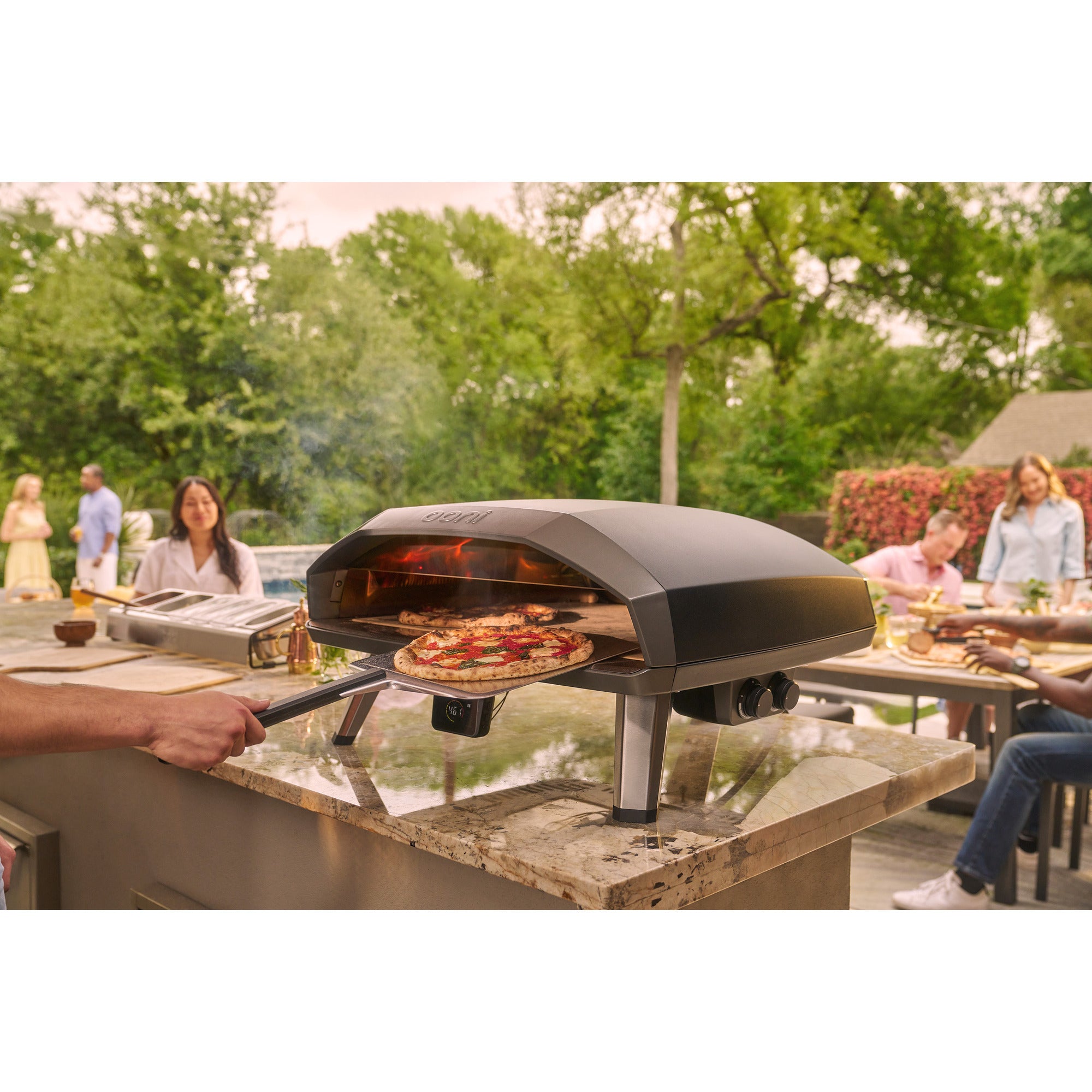 Ooni koda 2 max gas powered pizza oven pizzaoven (20″ pizza, dual-zone koken)