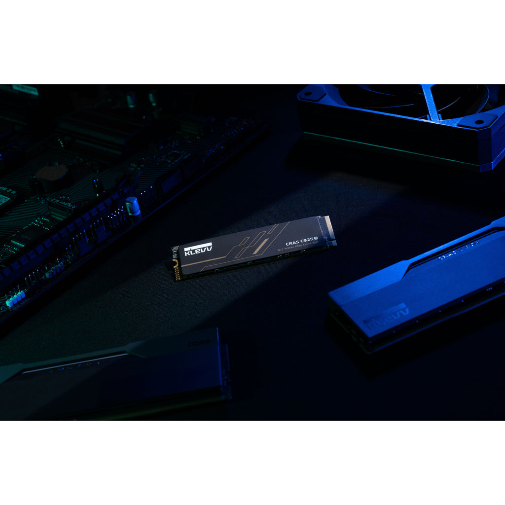 Klevv cras c925g 1 tb ssd (zwart, k01tbm2sp0-25g, pcie gen 4.0 x4, nvme 2.0)