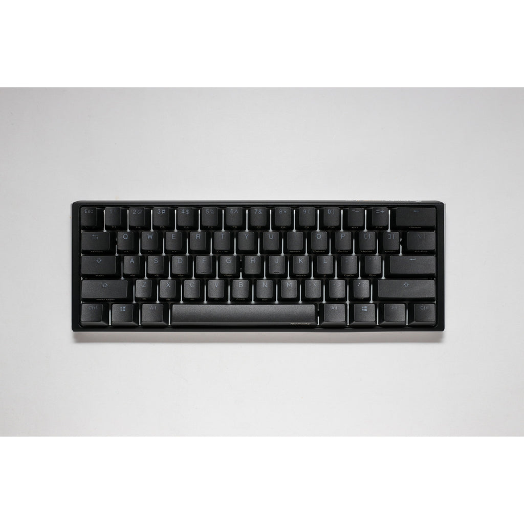 Ducky one 3 classic mini, toetsenbord (zwart wit, us lay-out, cherry mx silent red, rgb led, double-shot pbt, hot-swappable, quack mechanics, 60%)