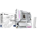 Gigabyte b860m aorus elite wifi6e ice socket 1851 moederbord (zilver wit, raid, 2.5gb-lan, wi-fi 7, bt, sound, µatx)