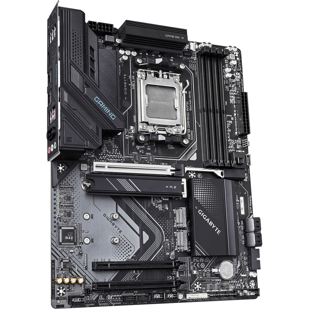 Gigabyte x870 gaming wifi6 socket am5 moederbord (zwart grijs, raid, 2.5gb-lan, wi-fi 6, bt, sound, atx)