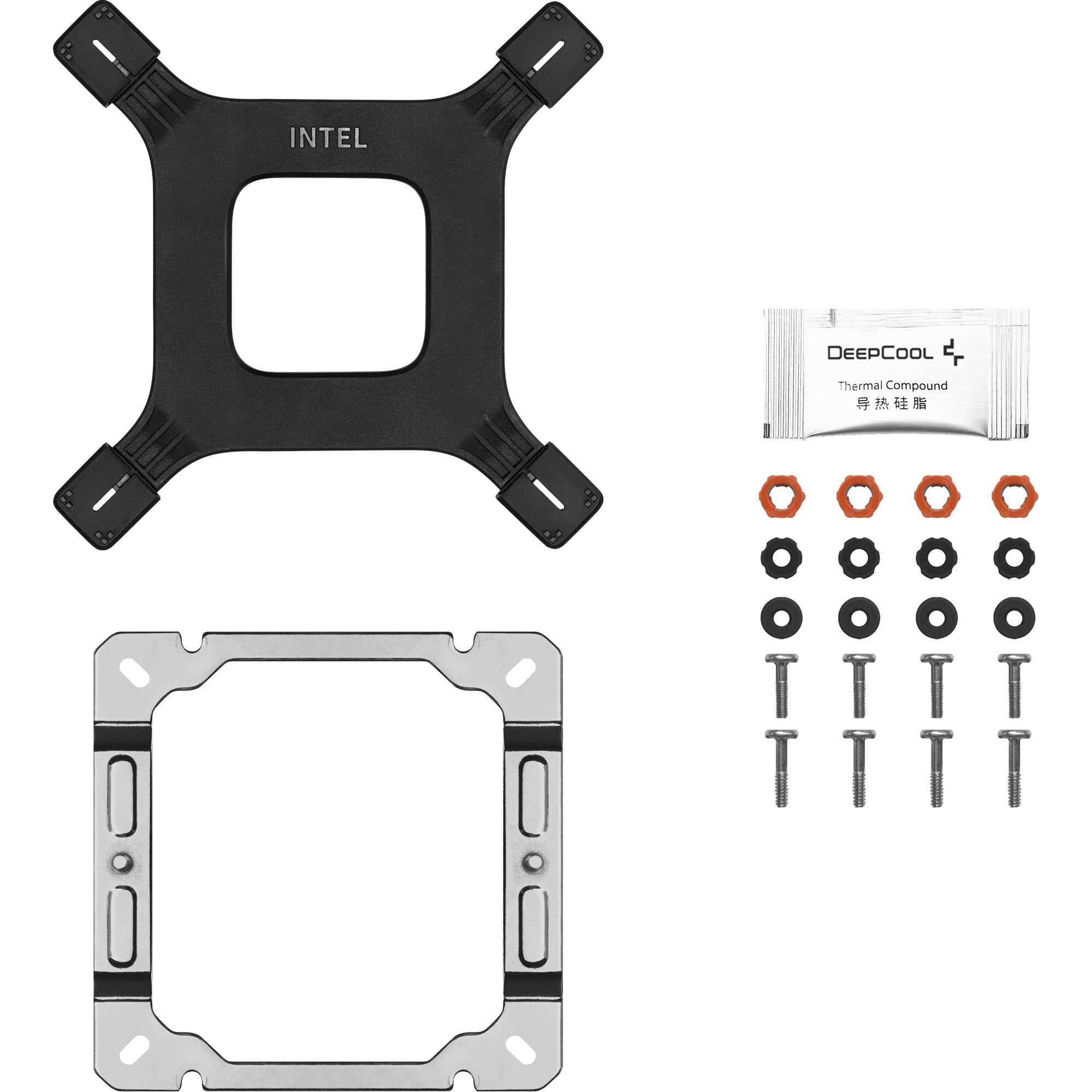 Deepcool ag400 wh argb cpu-koeler (wit)