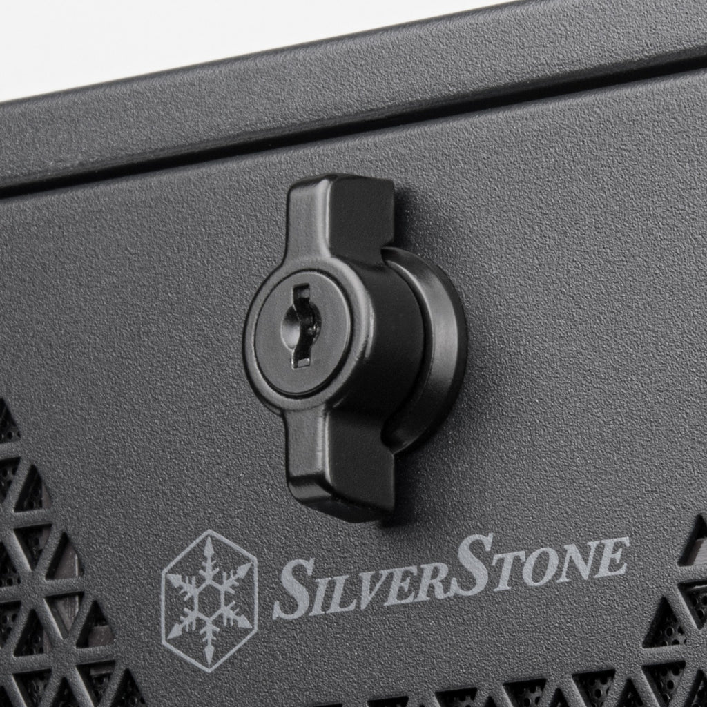 Silverstone rm44 rack behuizing (zwart | 4u | usb type-c | 2x 80mm casefan inbegrepen)