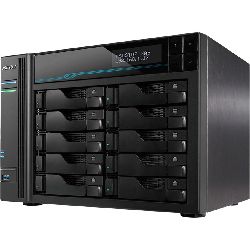 Asustor lockerstor 10 as6510t nas (zwart)