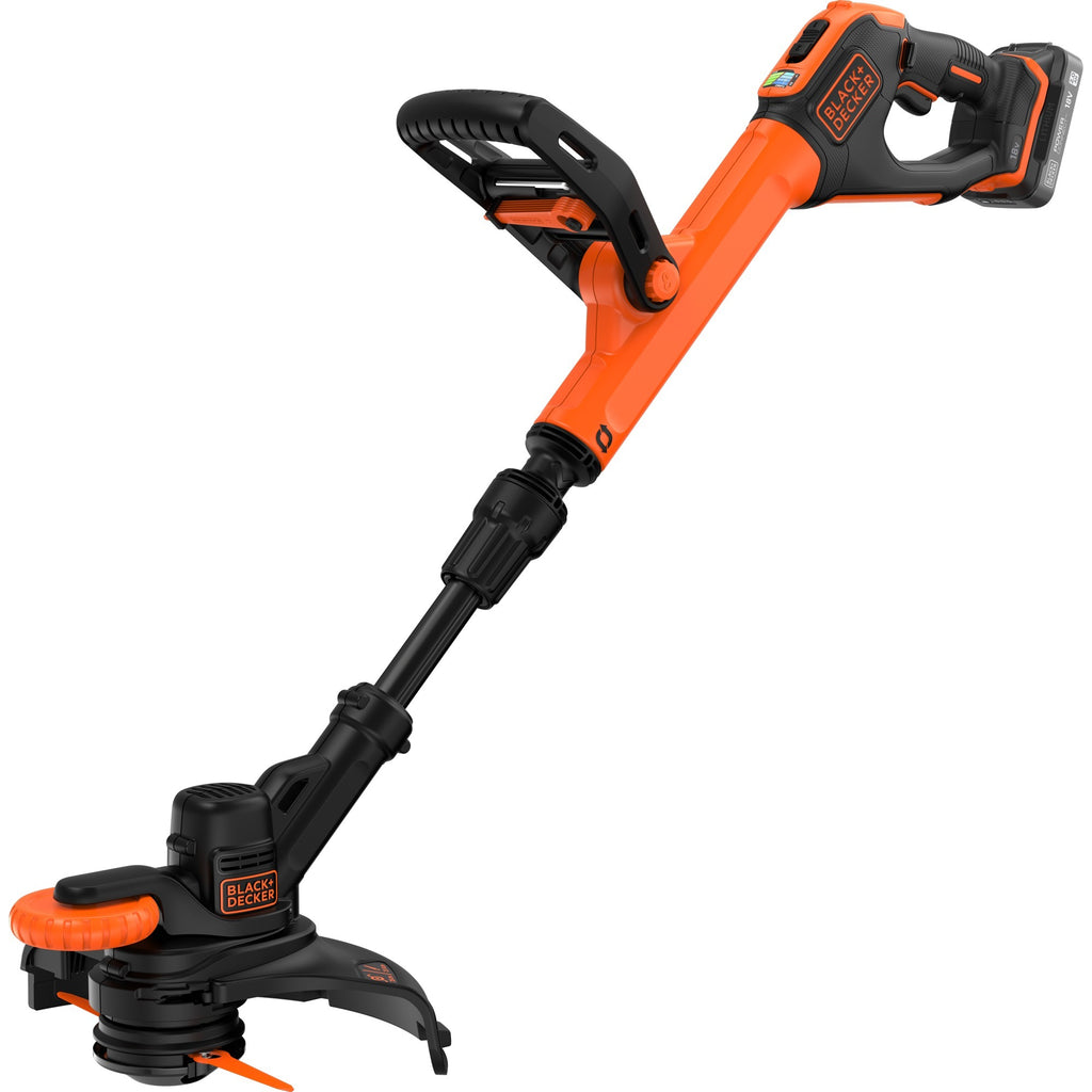 Black+decker 18v afs grastrimmer met accu (zwart oranje, 28 cm accu inbegrepen)