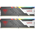 Patriot 64 gb ddr5-6000 (2x 32 gb) dual-kit werkgeheugen (zwart, pvvr564g600c30k, viper venom rgb, intel xmp, amd expo))