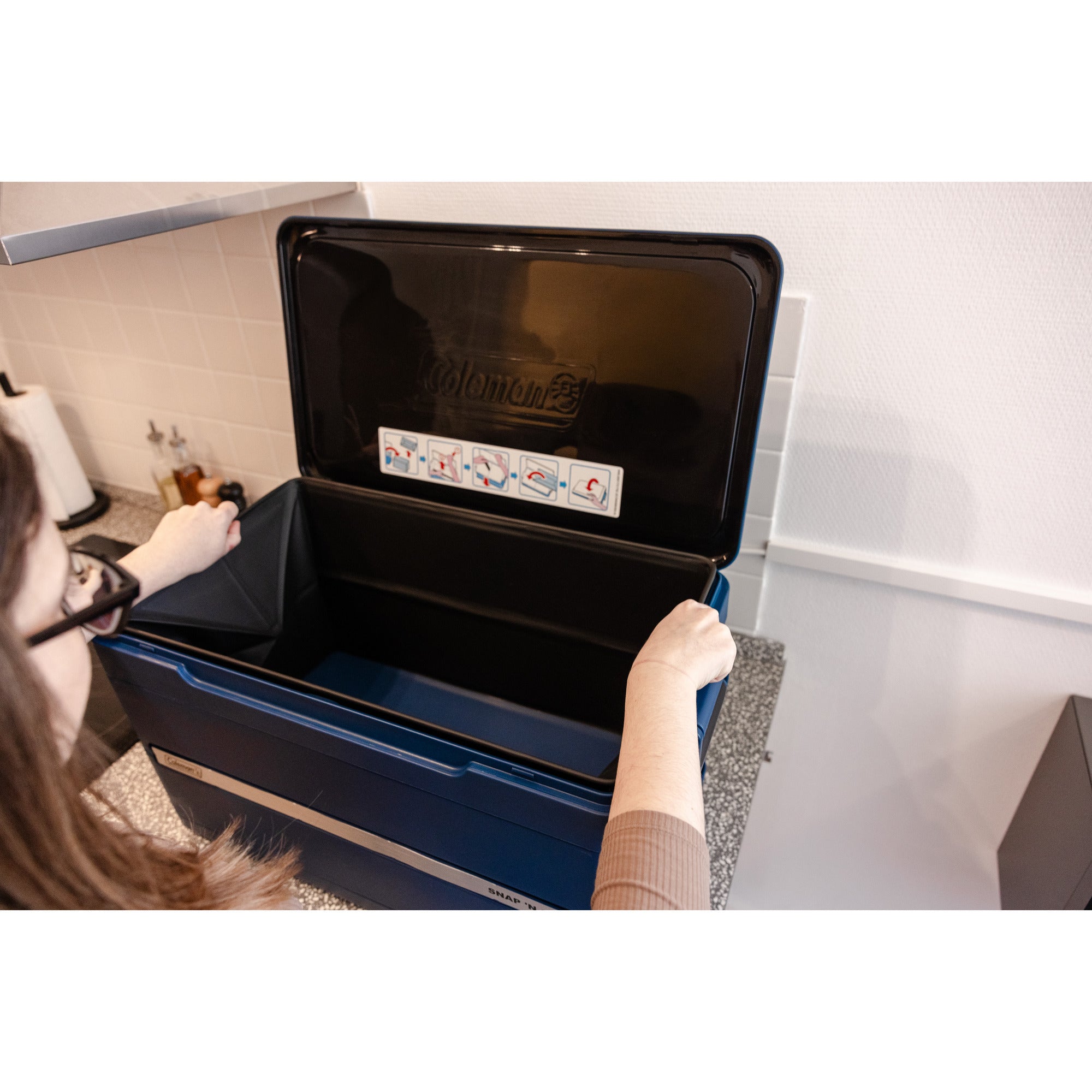 Coleman snap ‘n go 55qt koelbox (donkerblauw, 52 liter)