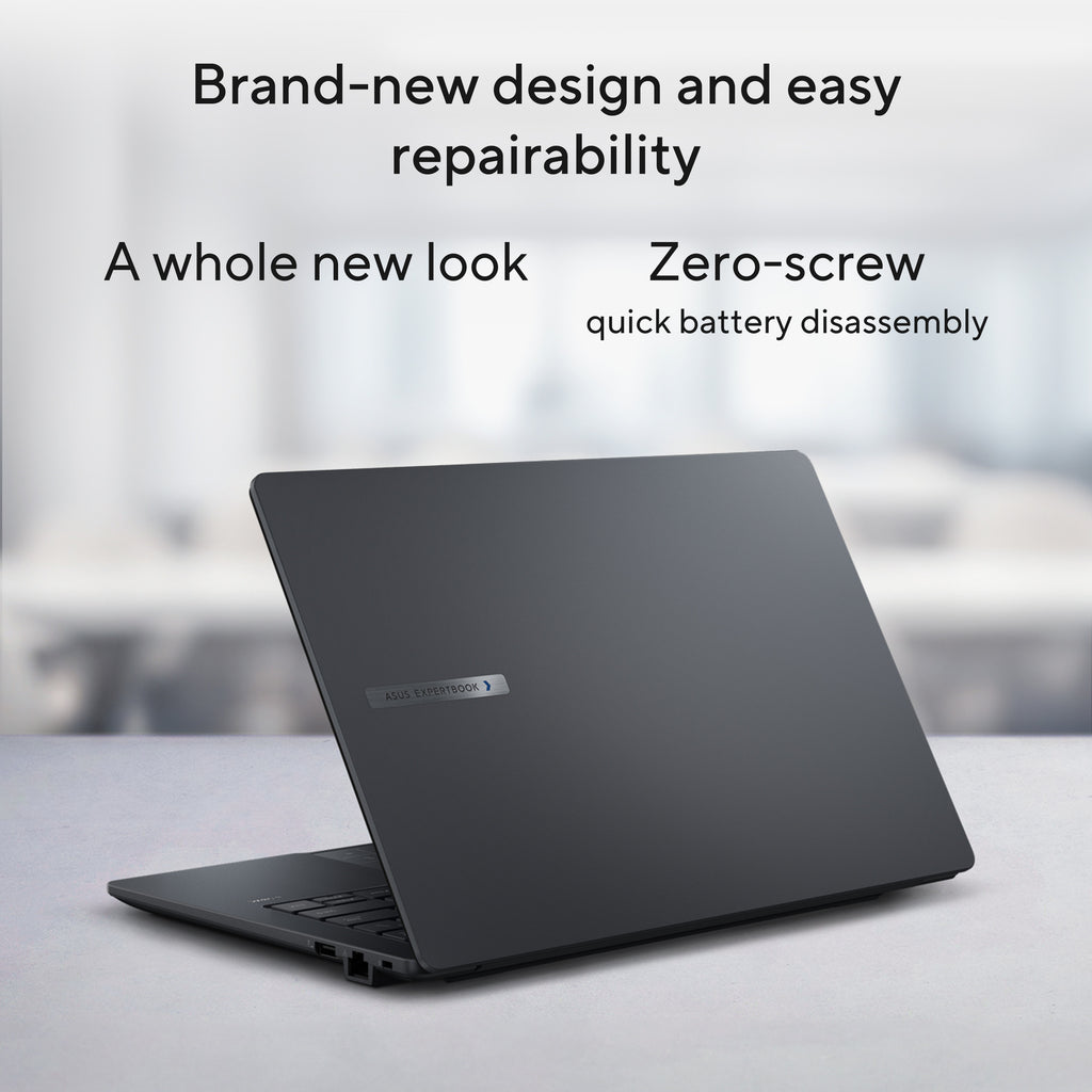 Asus expertbook b1 b1403cva-s63755x 14 copilot+ laptop (grijs | core i7-13620h | uhd graphics | 32 gb | 1 tb ssd)
