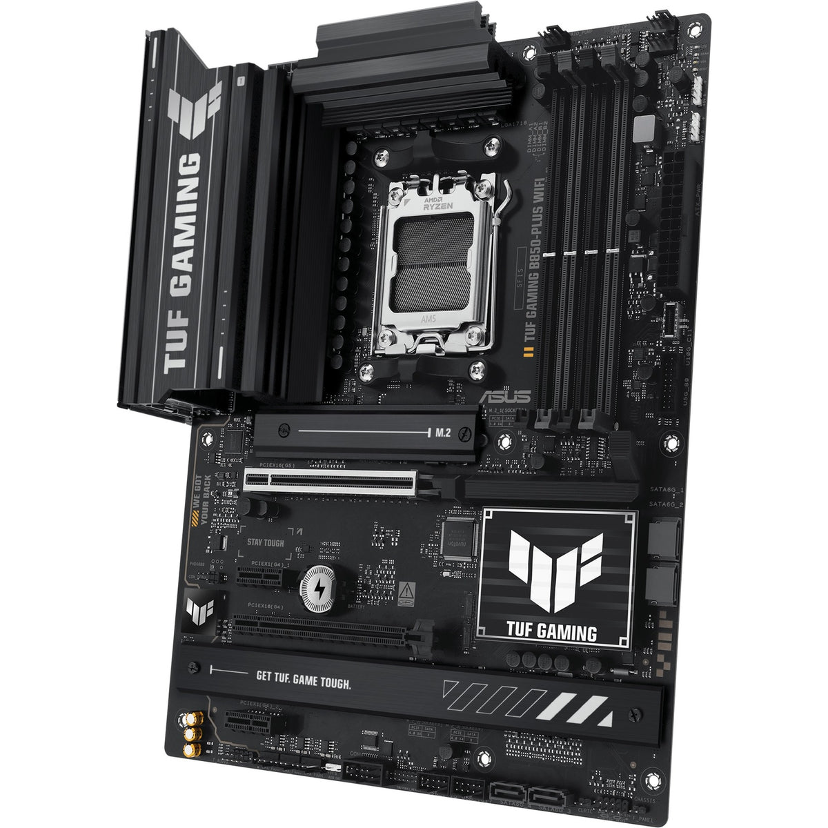 Asus tuf gaming b850-plus wifi socket am5 moederbord (raid, 2.5gb-lan, wi-fi 7, bt, sound, atx)
