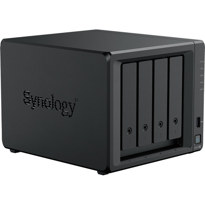 Synology diskstation ds425+ nas (zwart, 2x lan, 2x usb-a 3.2 (5 gbit s))