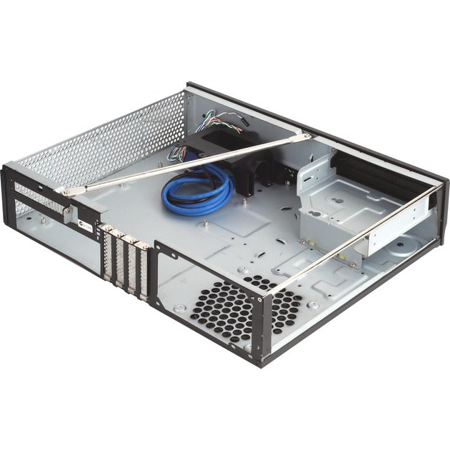 Silverstone ml04b htpc behuizing (zwart | 2x usb-a)