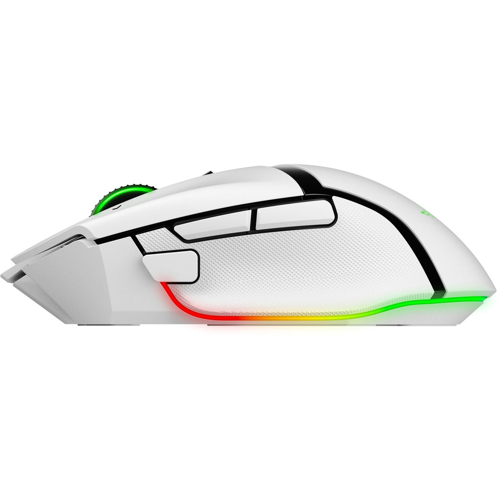 Razer basilisk v3 pro gaming muis (wit, usb bluetooth hyperspeed wireless, 30.000 dpi, chroma rgb)