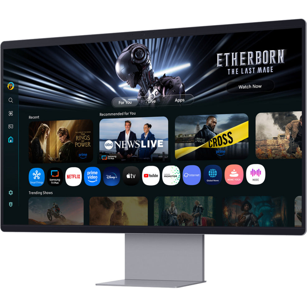 Samsung smart monitor m9 m90sf 32 4k uhd (zilver, hdmi, displayport, 2x usb-a, usb-c, wi-fi 5, bt, 165 hz)