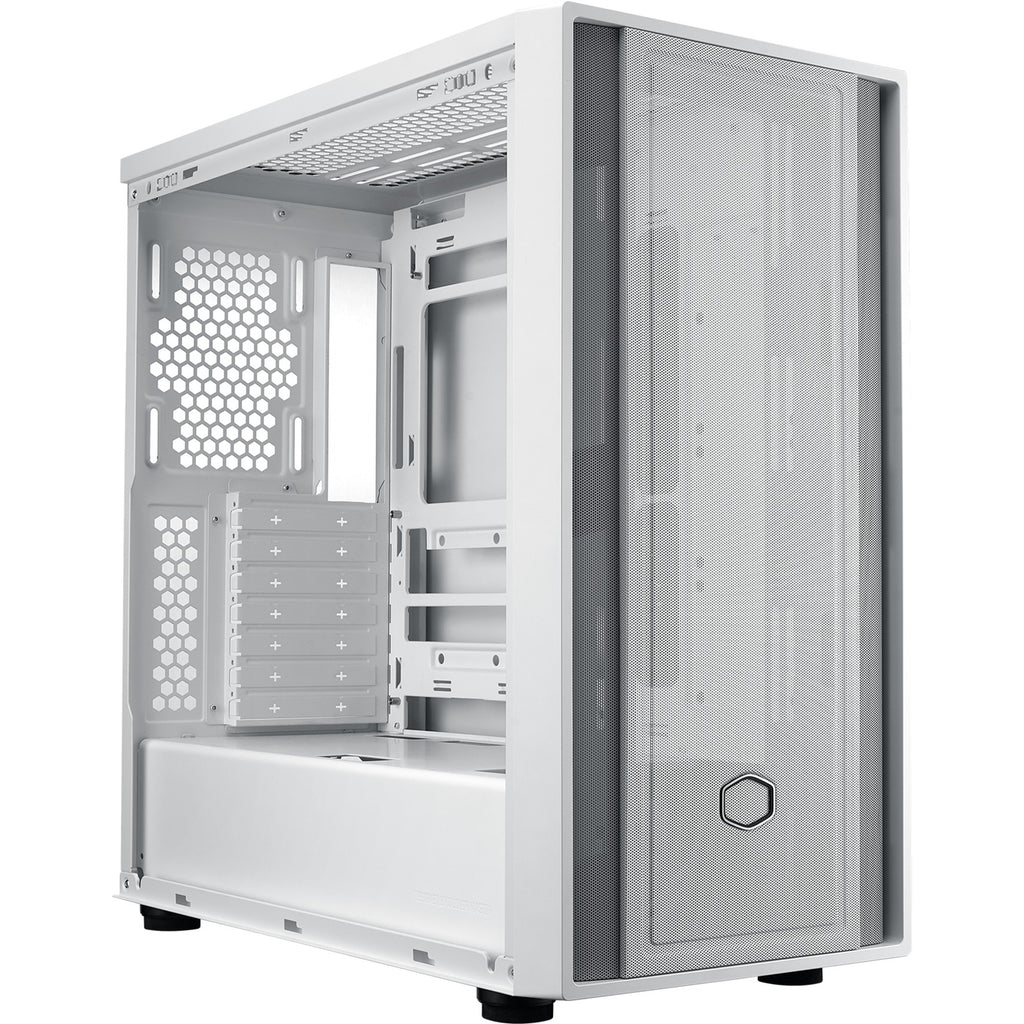 Cooler master masterbox 600 lite midi tower behuizing (wit | 2x usb-a | 1x usb-c | rgb | tempered glass)