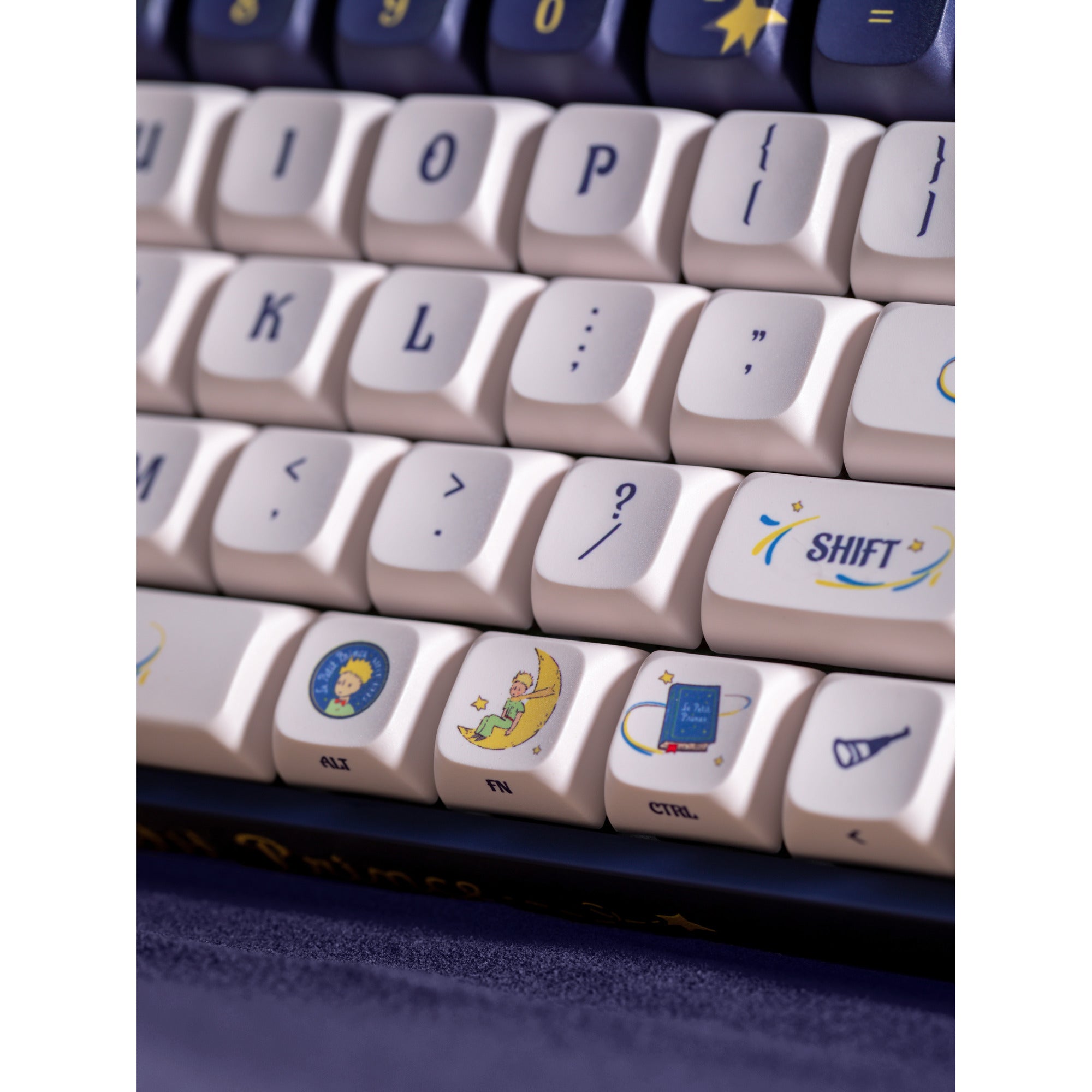 Iqunix f97 starry tryst rgb mechanisch gaming toetsenbord (donkerblauw, us lay-out (qwerty), gateron red, 96%, rgb leds, hot-swappable, pbt, 2.4ghz | bluetooth 5.1 | usb-c)