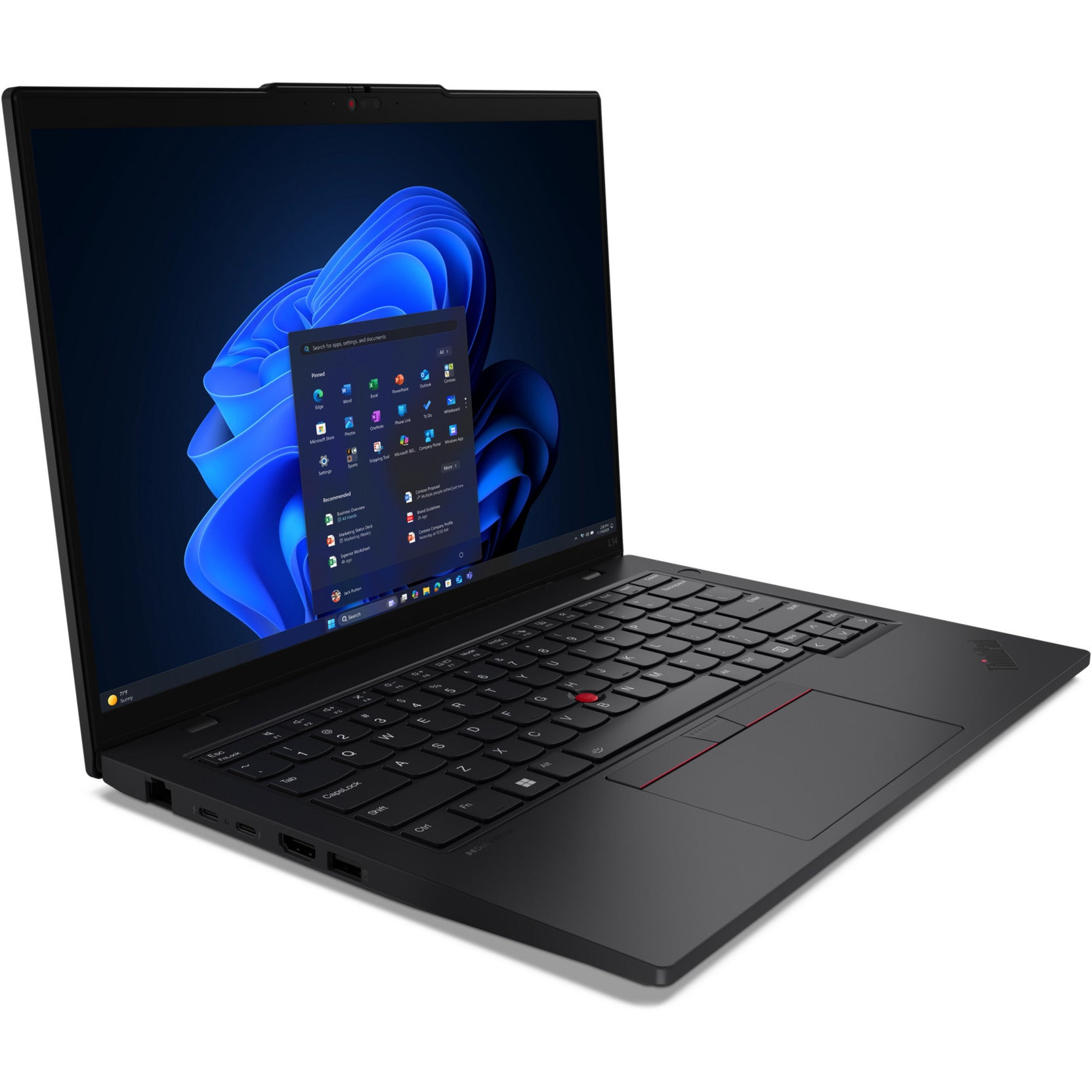 Lenovo thinkpad l14 gen 6 (21s6002dmh) 14 laptop (zwart | core ultra 7 255u | intel® graphics | 16 gb | 512 gb ssd)