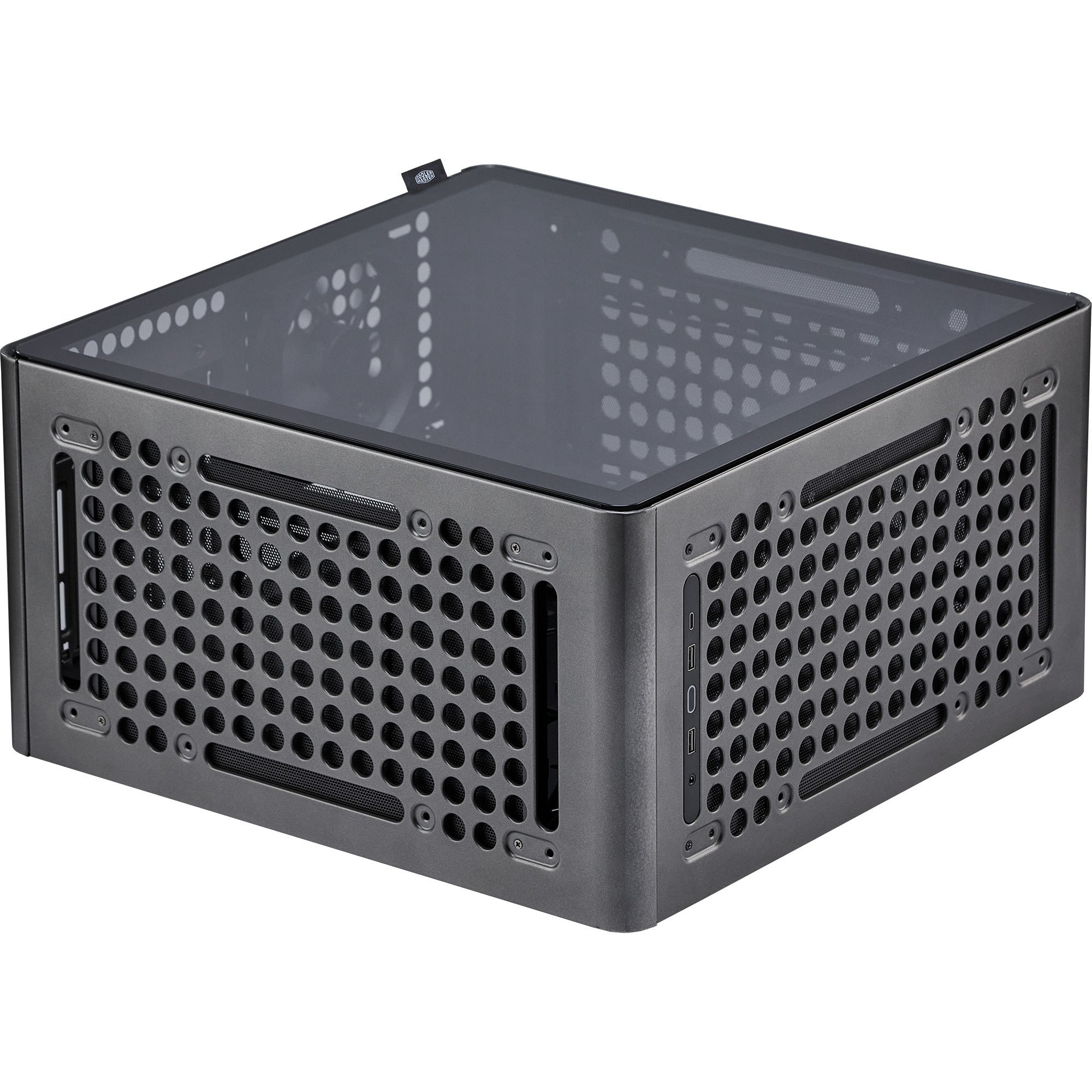 Cooler master qube 540 stardust iron midi tower behuizing (zwart | 2x usb-a | 1x usb-c | tempered glass)