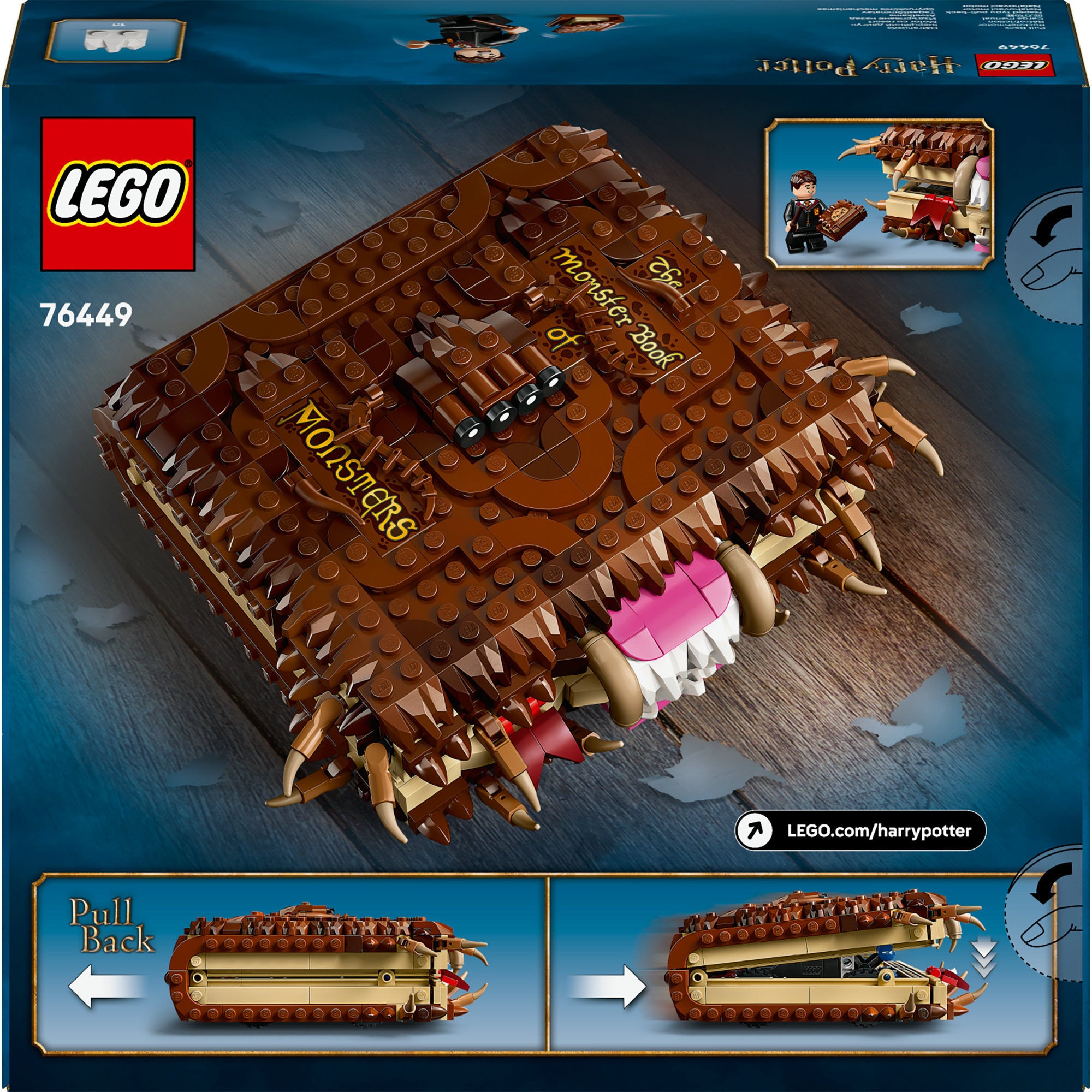 Lego harry potter - het monsterlijke monsterboek constructiespeelgoed (76449)