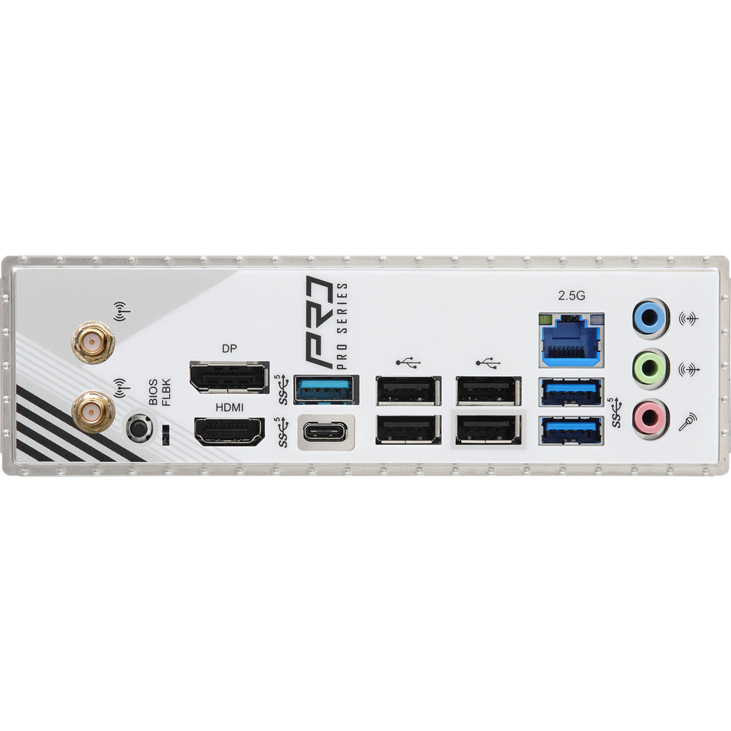 Asrock a620am pro rs wifi socket am5 moederbord (raid, 2.5 gb-lan, wlan, bt, sound, µatx)
