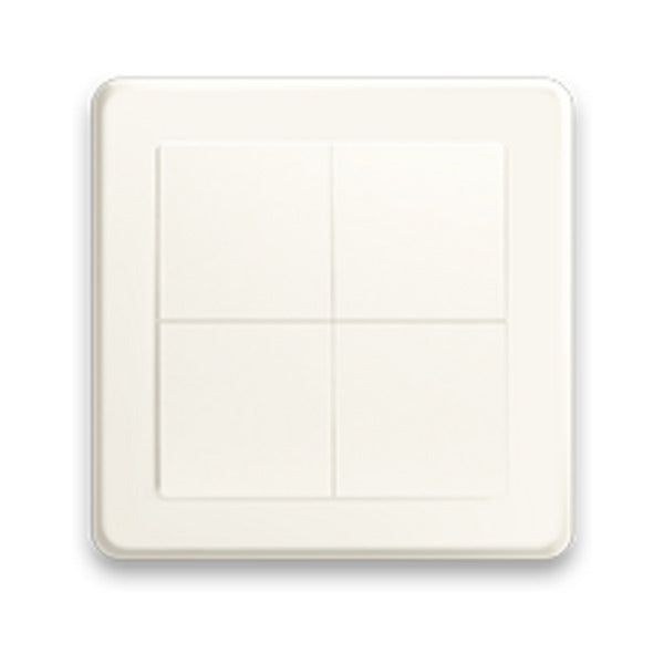 Shelly blu wall switch 4 + busch-jaeger adapter schakelaar (wit, bluetooth 4.2)