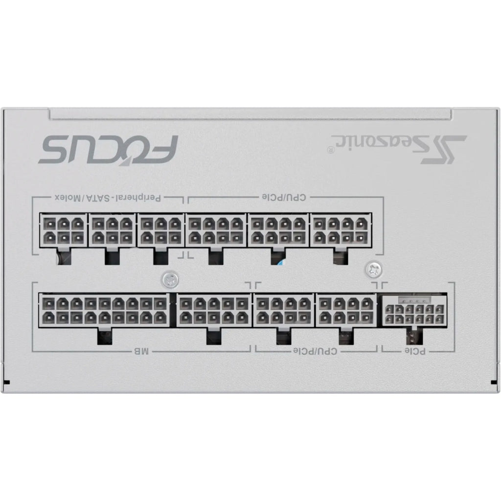 Seasonic focus-gx-850-v4 atx3.0 modulaire 850 watt voeding (wit, 1x 12vhpwr, 3x pcie)