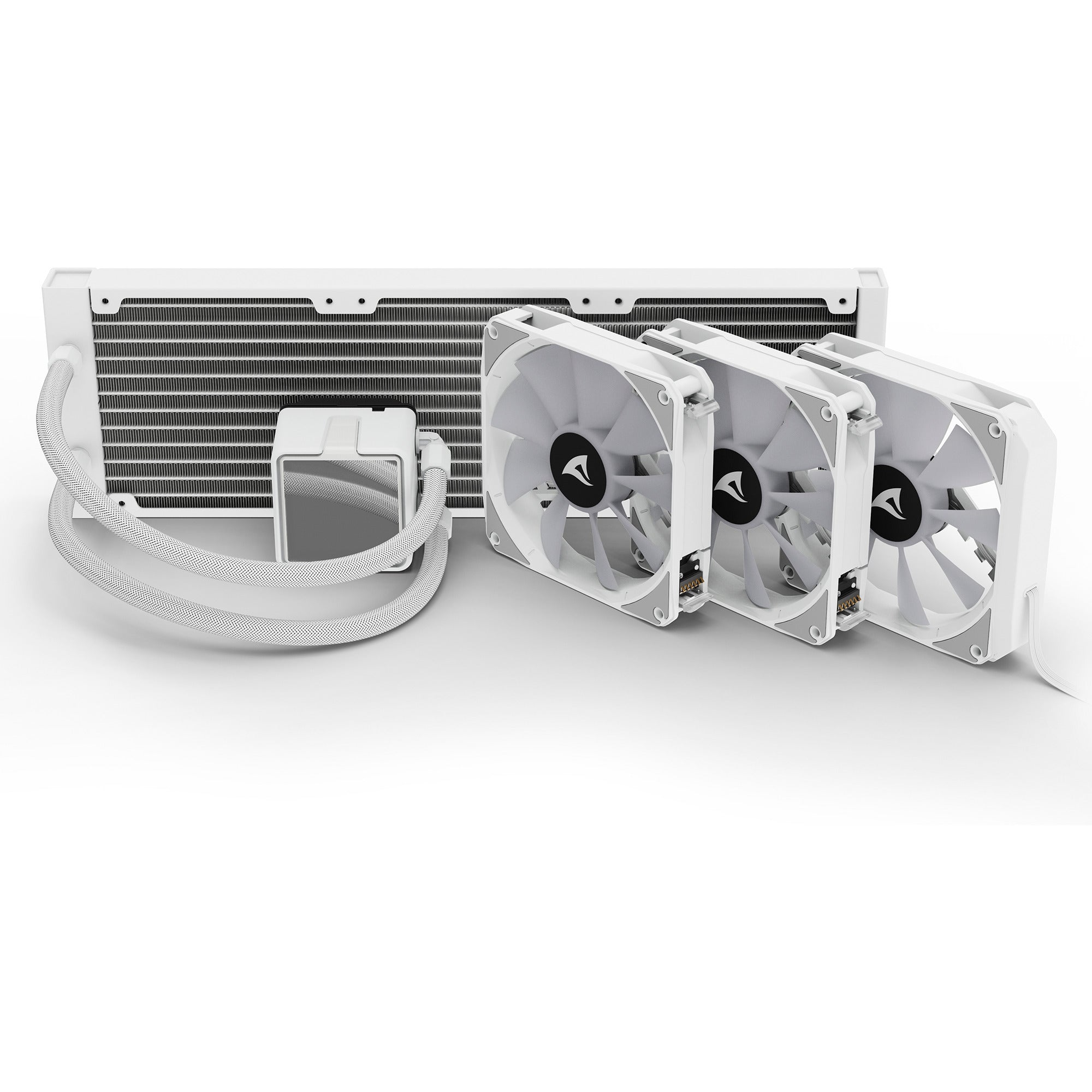 Sharkoon s100 argb waterkoeling (wit, 4-pins pwm fan-connector)