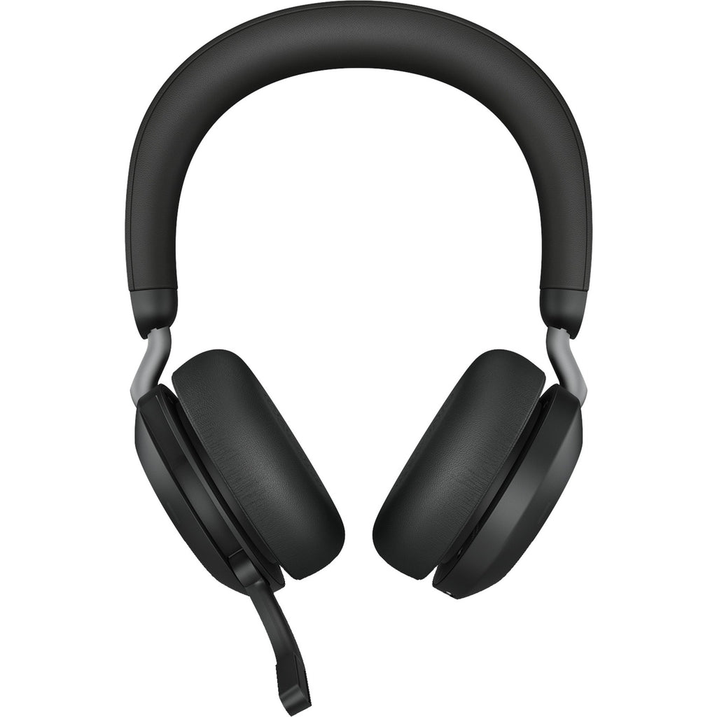Jabra evolve2 75 on-ear headset (zwart, link380c, microsoft teams)