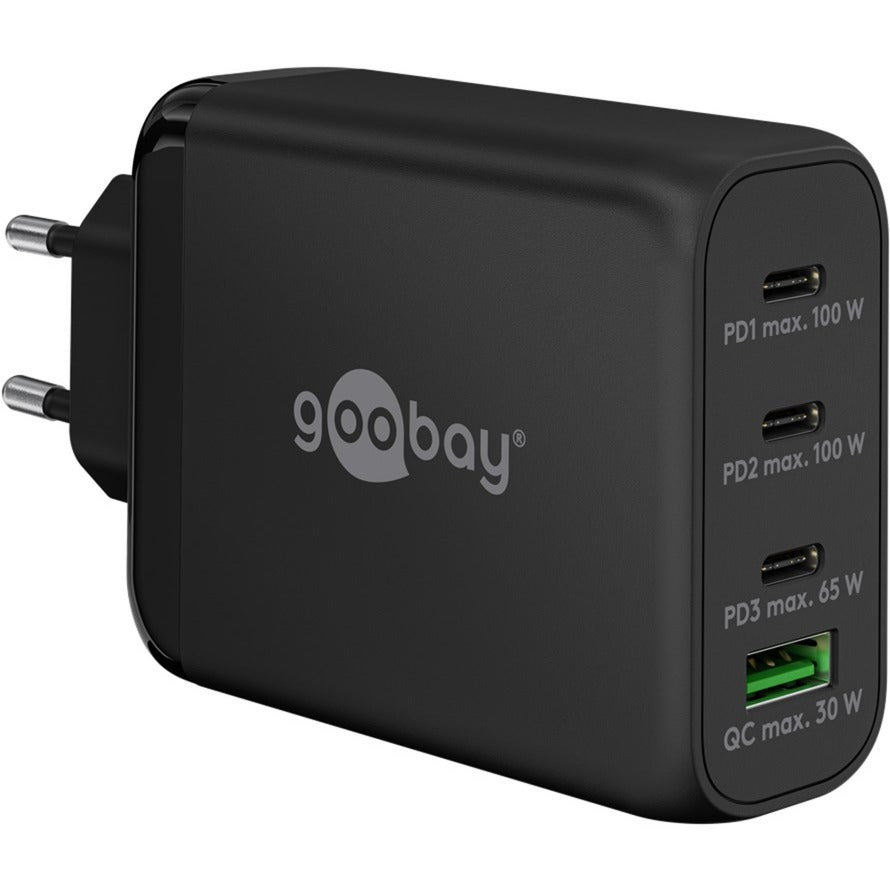 Goobay usb-c pd multiport quick charger (100 w) (zwart)