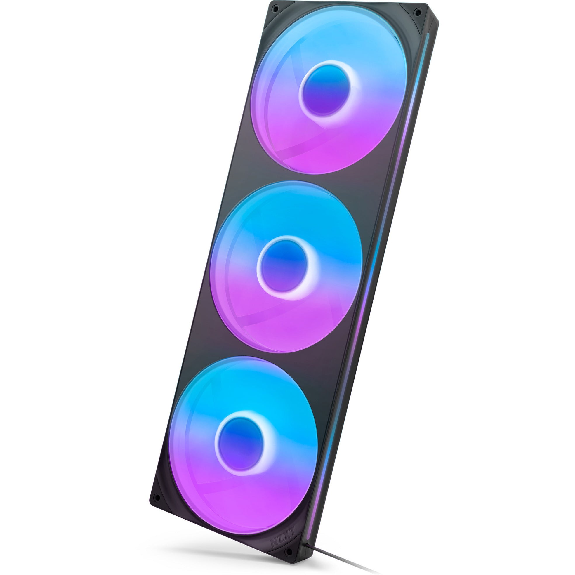 Nzxt f420 rgb core case fans (zwart, 3 stuks, 420 x 140 x 26 mm)