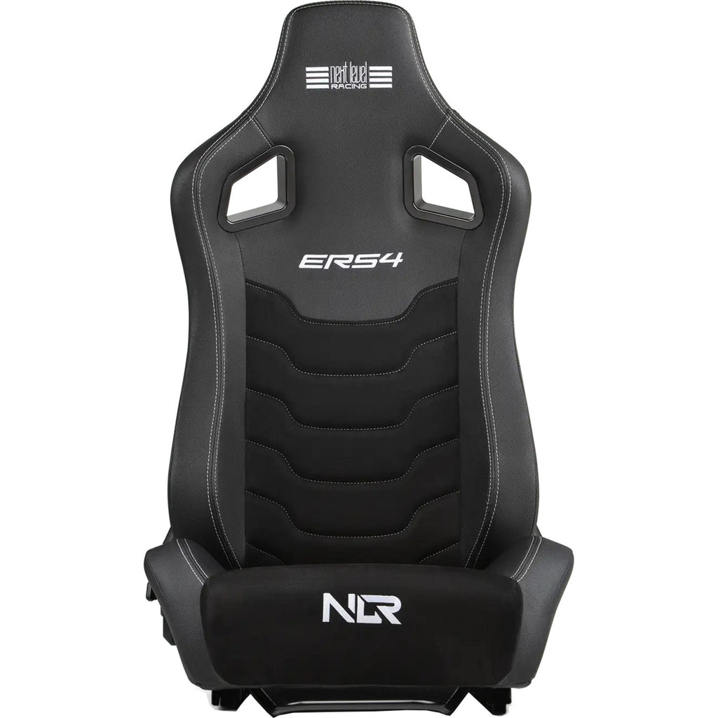 Next level racing ers4 elite reclining seat - pu leder suède edition gamestoel (zwart)