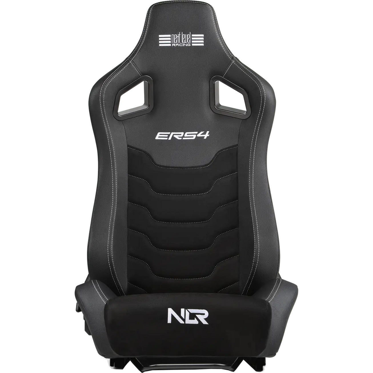 Next level racing ers4 elite reclining seat - pu leder suède edition gamestoel (zwart)