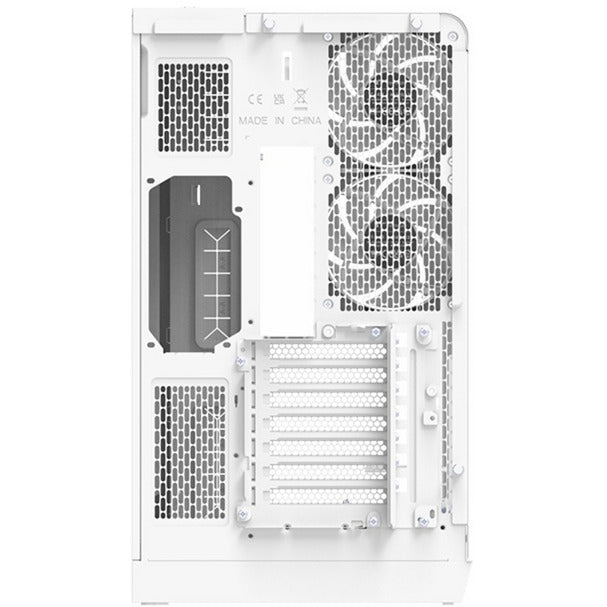 Thermaltake view 390 tg snow midi tower behuizing (wit | 2x usb-a | 1x usb-c | tempered glass)