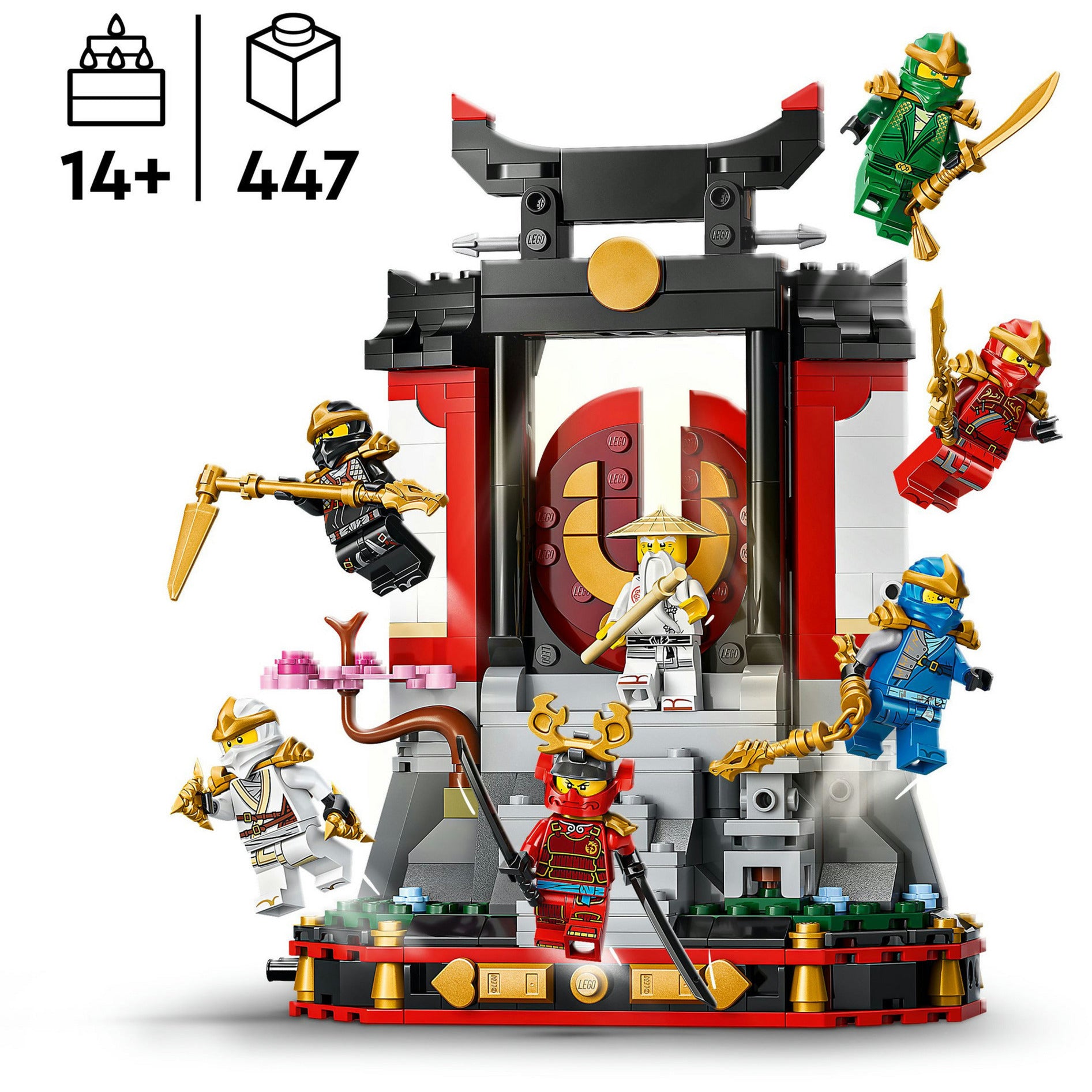 LEGO Ninjago 71866 15. Jubiläums-Display mit Ninja-Figuren