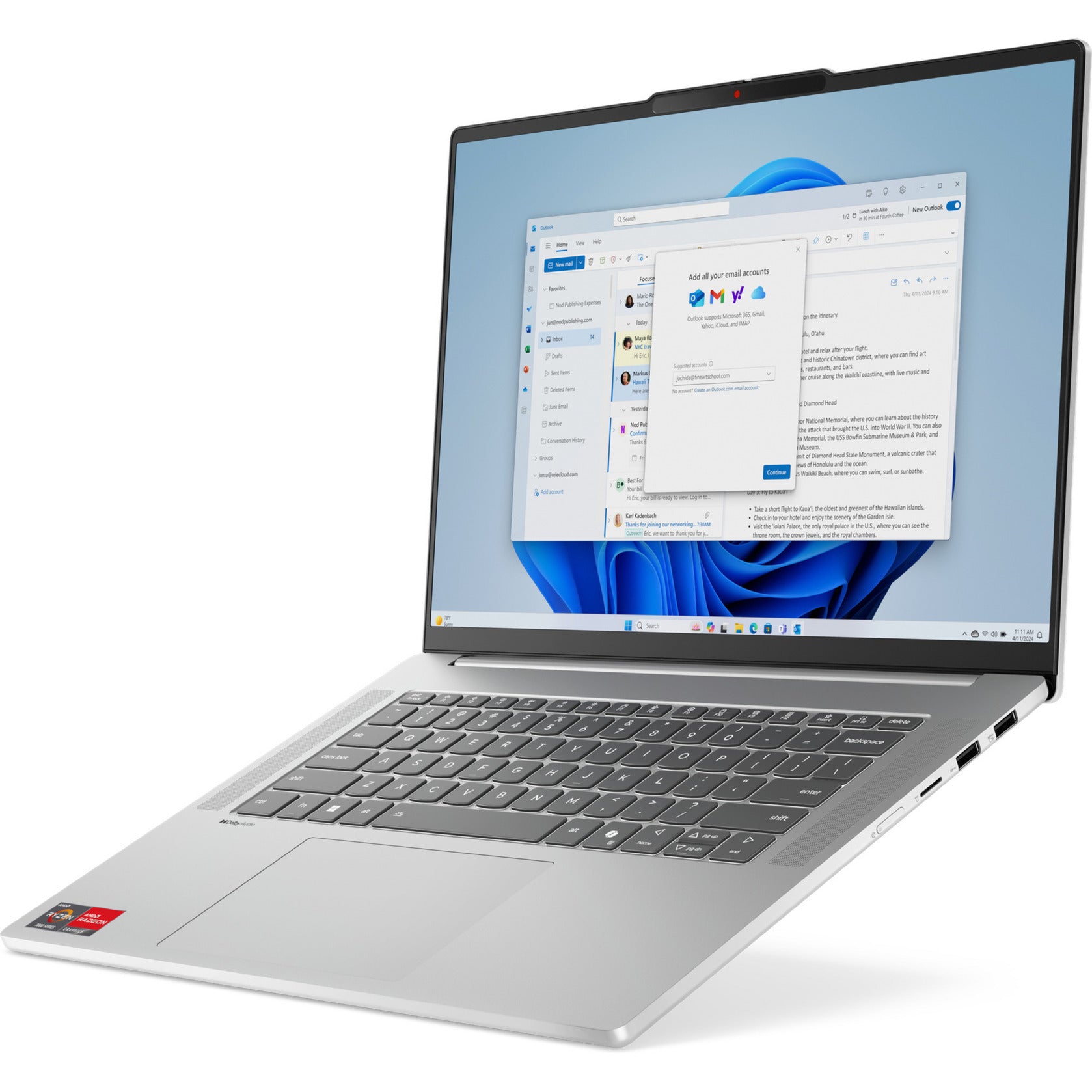 Lenovo ideapad slim 5 15arp10 (83j3004emh) 15.3 laptop (grijs | ryzen 7 7735hs | radeon 680m | 16 gb | 512 gb ssd)