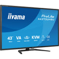 Iiyama prolite x4373uhsu-b2 42.5 4k uhd monitor (zwart (mat), hdmi, displayport, usb-c)