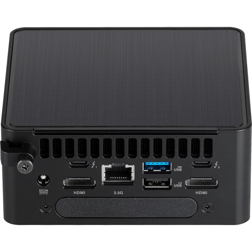 Asus nuc 14 pro tall kit rnuc14rvhi300002i barebone (zwart | core 3 100u | intel graphics)