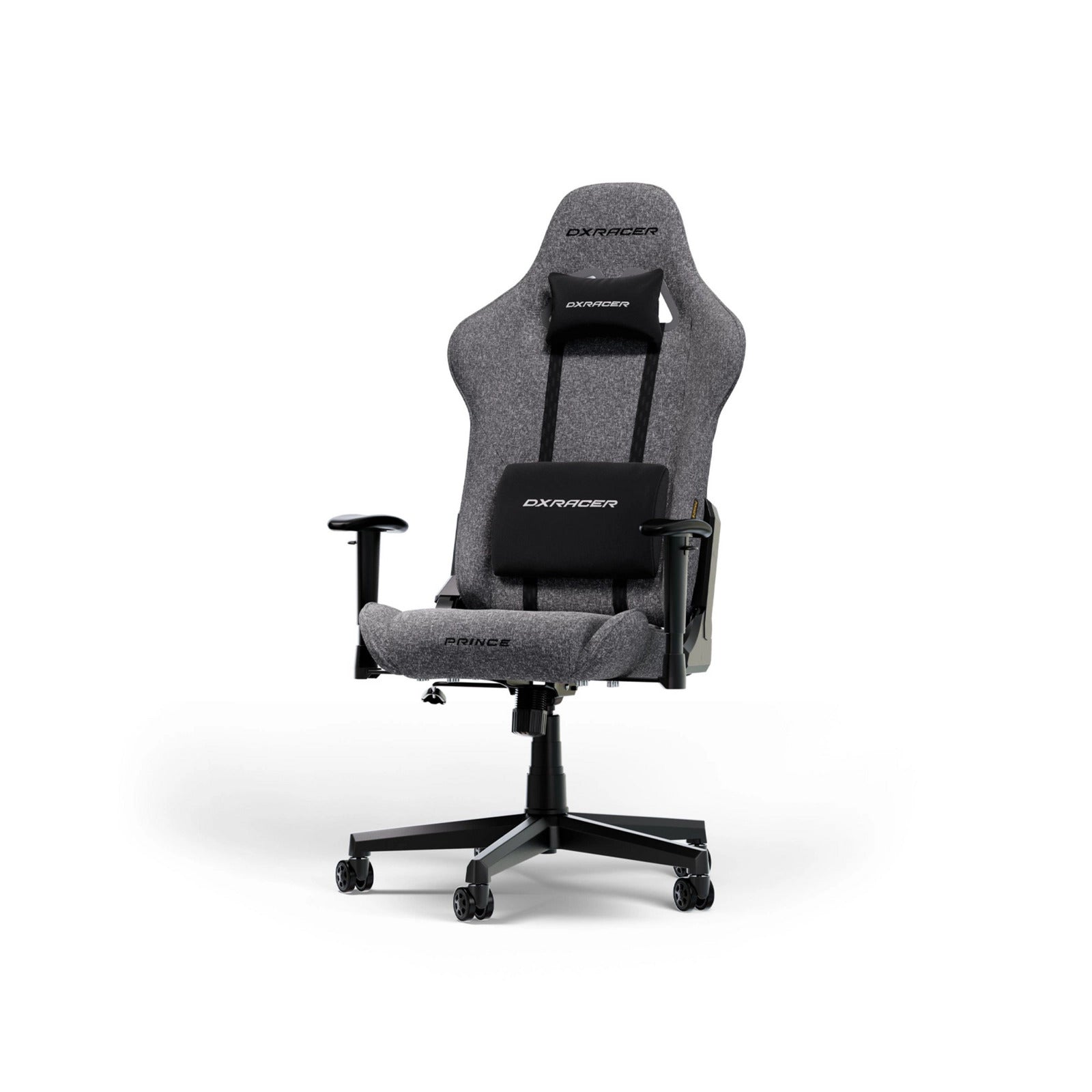 Dxracer prince l grey fabric gamestoel (grijs)