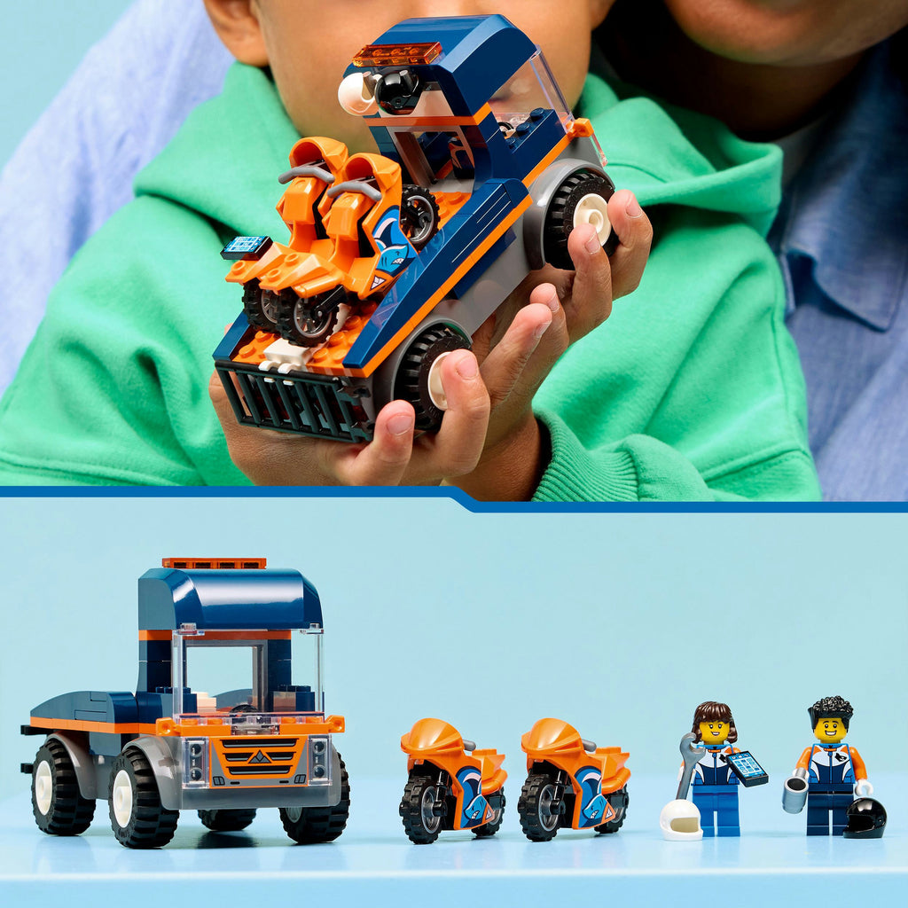 LEGO City Motorradtransporter Bauspielzeug