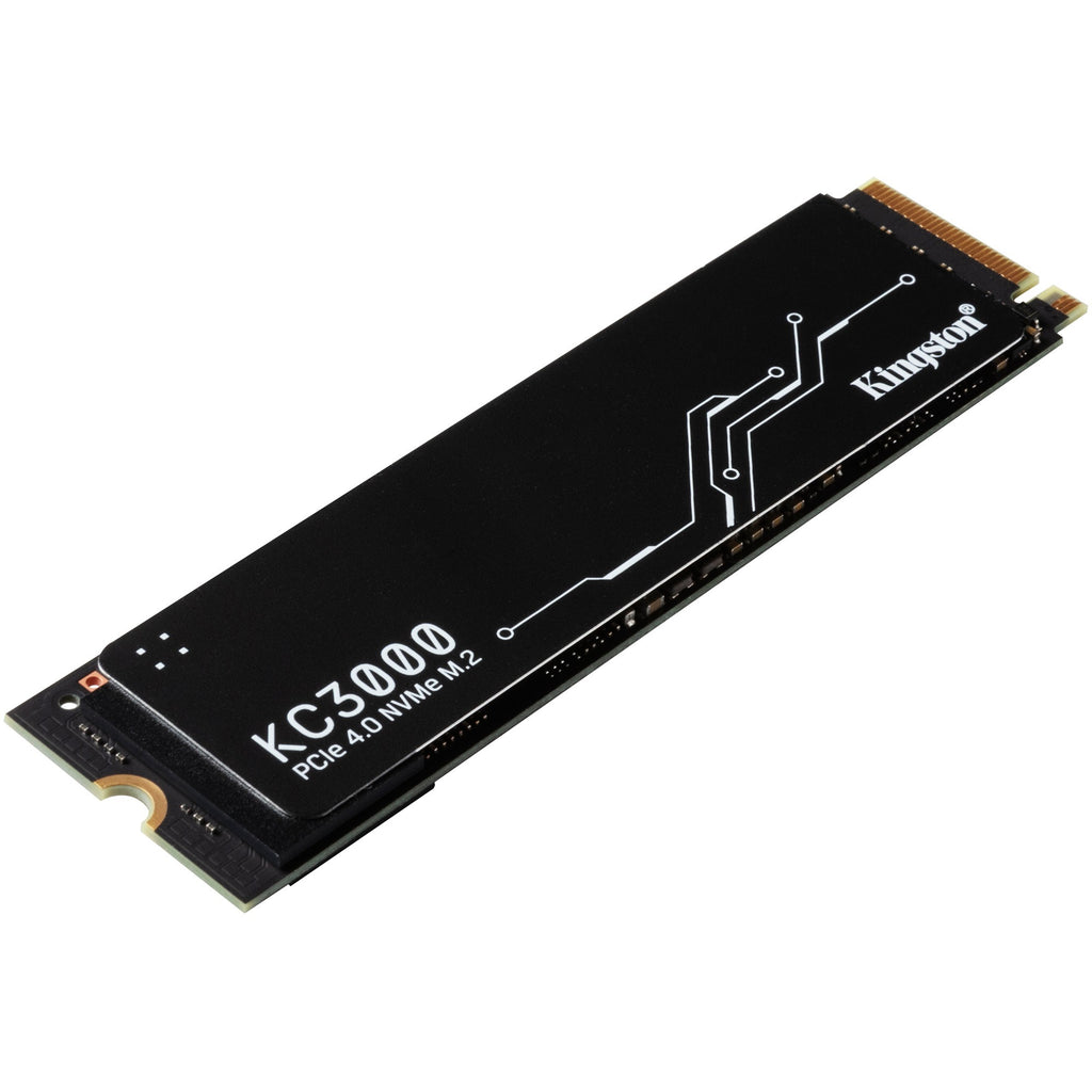 Kingston kc3000 4 tb ssd (zwart, skc3000s 4096g, pcie 4.0 nvme, m.2 2280)