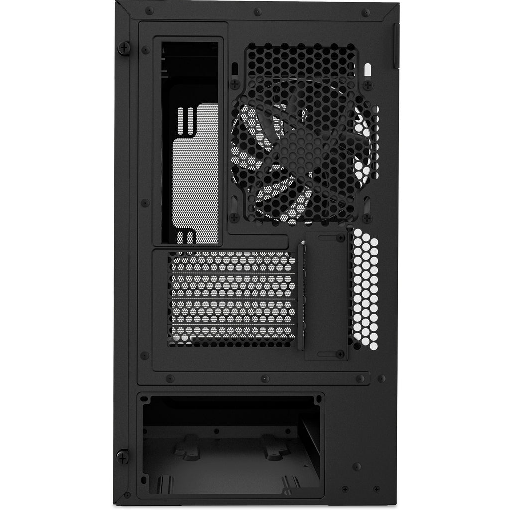 Nzxt h3 flow midi tower behuizing (zwart (mat) | 1x usb-a | 1x usb-c | tempered glass)