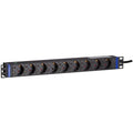 Dsi 19 inch 9 voudige stekkerdoos stekkerdoos (zwart)