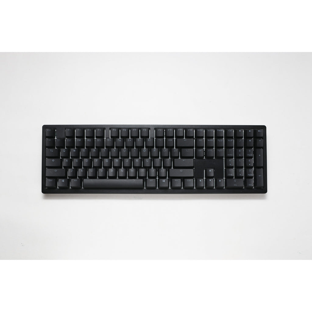 Ducky zero 6108 classic black, gaming toetsenbord (zwart wit, us lay-out, cherry mx2a blue, rgb leds, double-shot pbt, hot swap, 2.4ghz | bluetooth | usb-c)