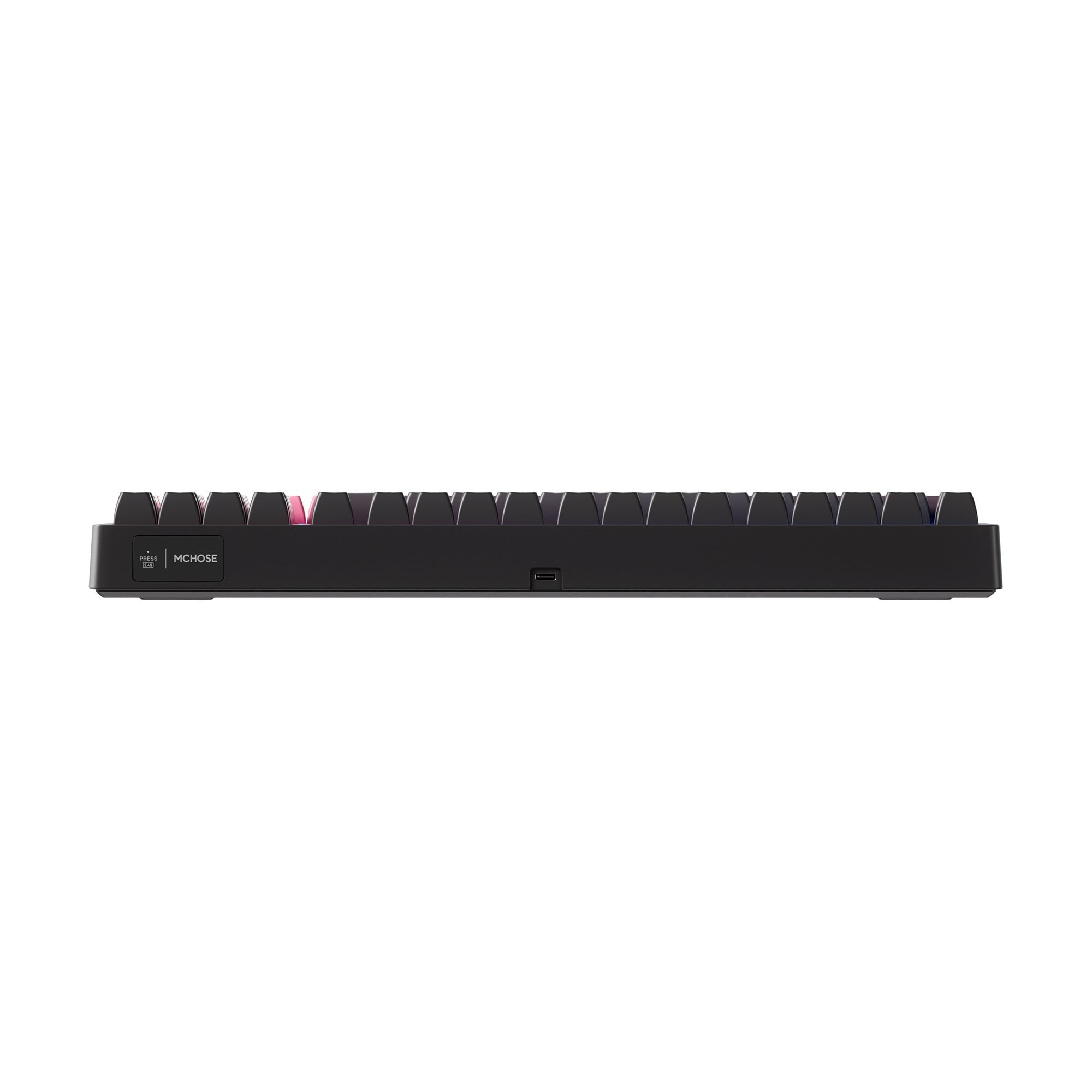 Mchose g98 pro black pink cabbage tofu v2 wireless tri-mode custom mechanical rgb gaming toetsenbord (zwart, us lay-out (qwerty), ktt cabbage tofu v2, rgb, hot swap, side engraved pbt, draadloos | bluetooth | usb-c)