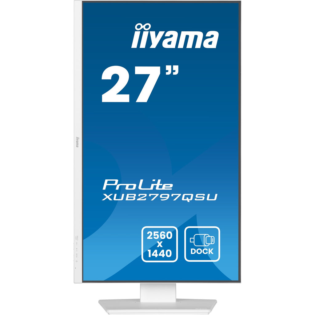 Iiyama prolite xub2797qsu-w2 27 monitor (wit, hdmi, displayport, 2x usb-a, usb-b)