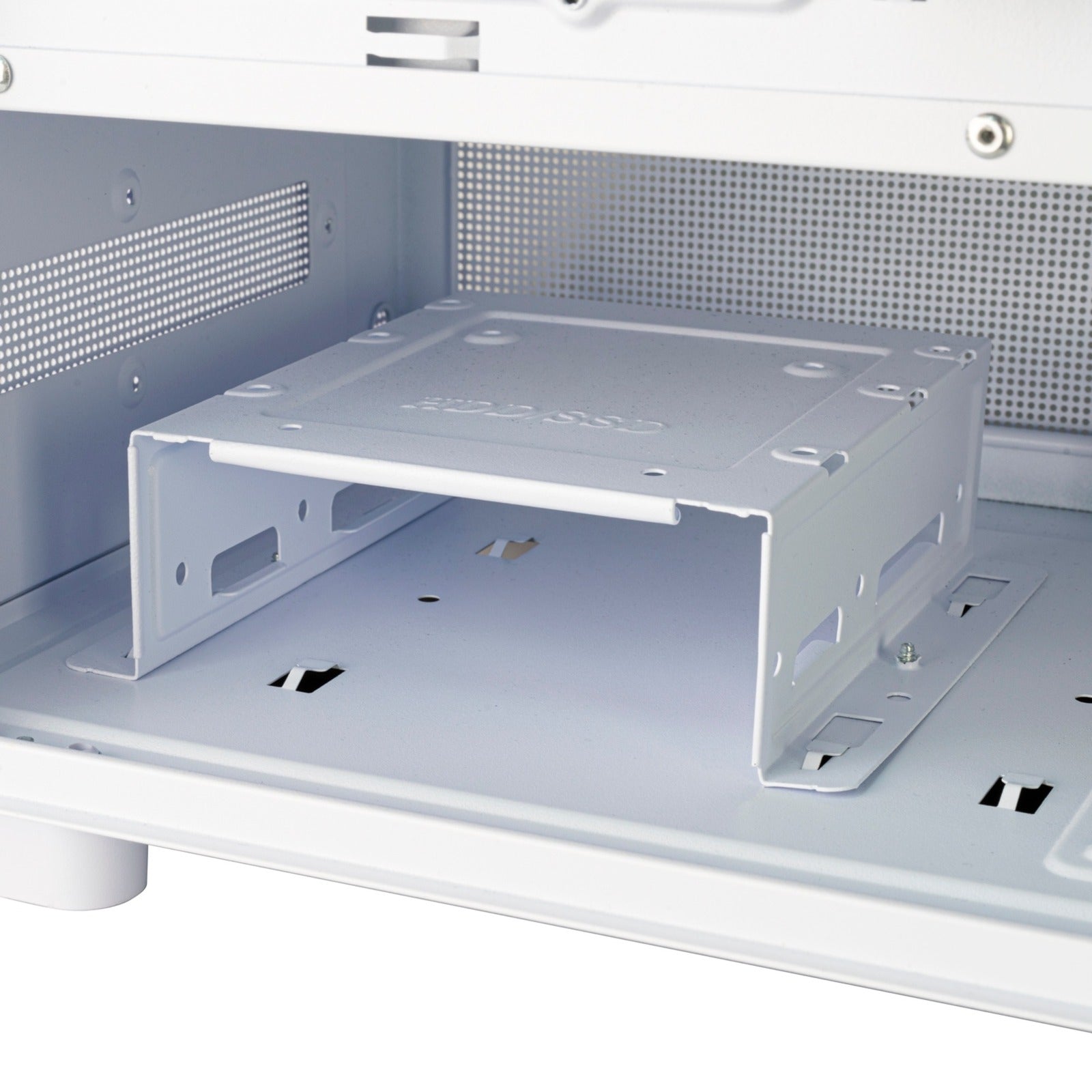 Silverstone lucid 04 mini tower behuizing (wit | 2x usb-a | 1x usb-c | rgb | tempered glass)