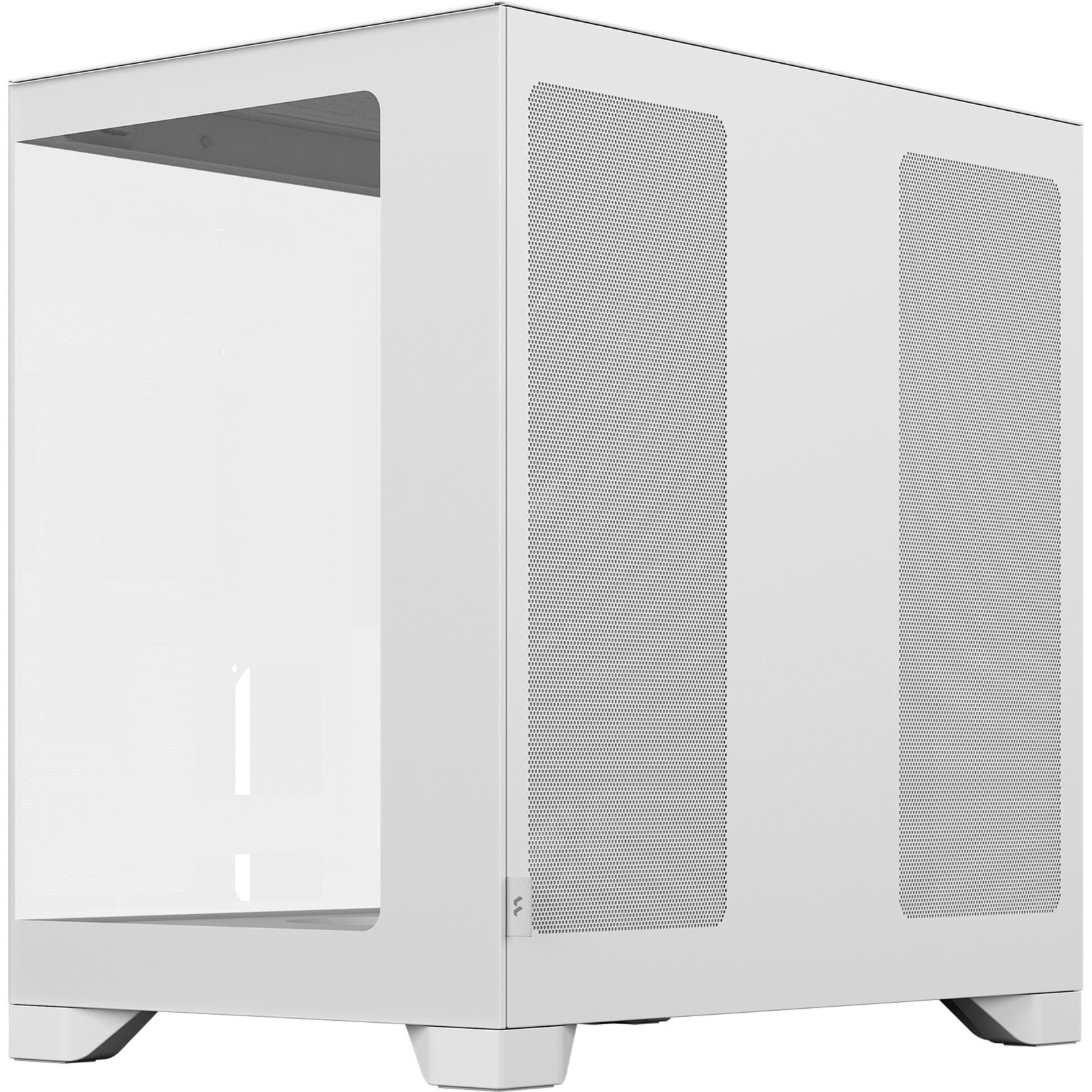 Fractal design pop 2 vision rgb midi tower behuizing (wit | 1x usb-a | 1x usb-c | rgb | tempered glass)