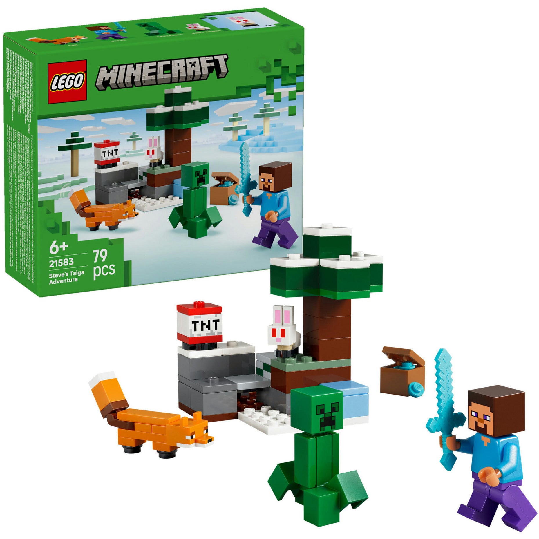 Lego minecraft 21583 steves taiga-avontuur