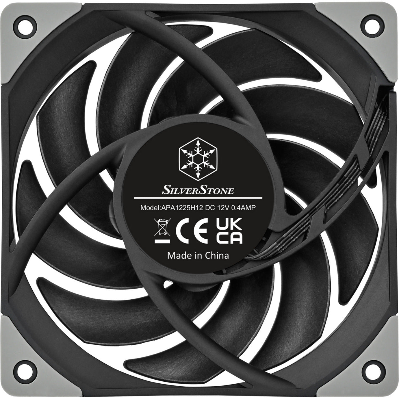 Silverstone fhl120 case fan (zwart, 120 x 120 x 25 mm, pwm)