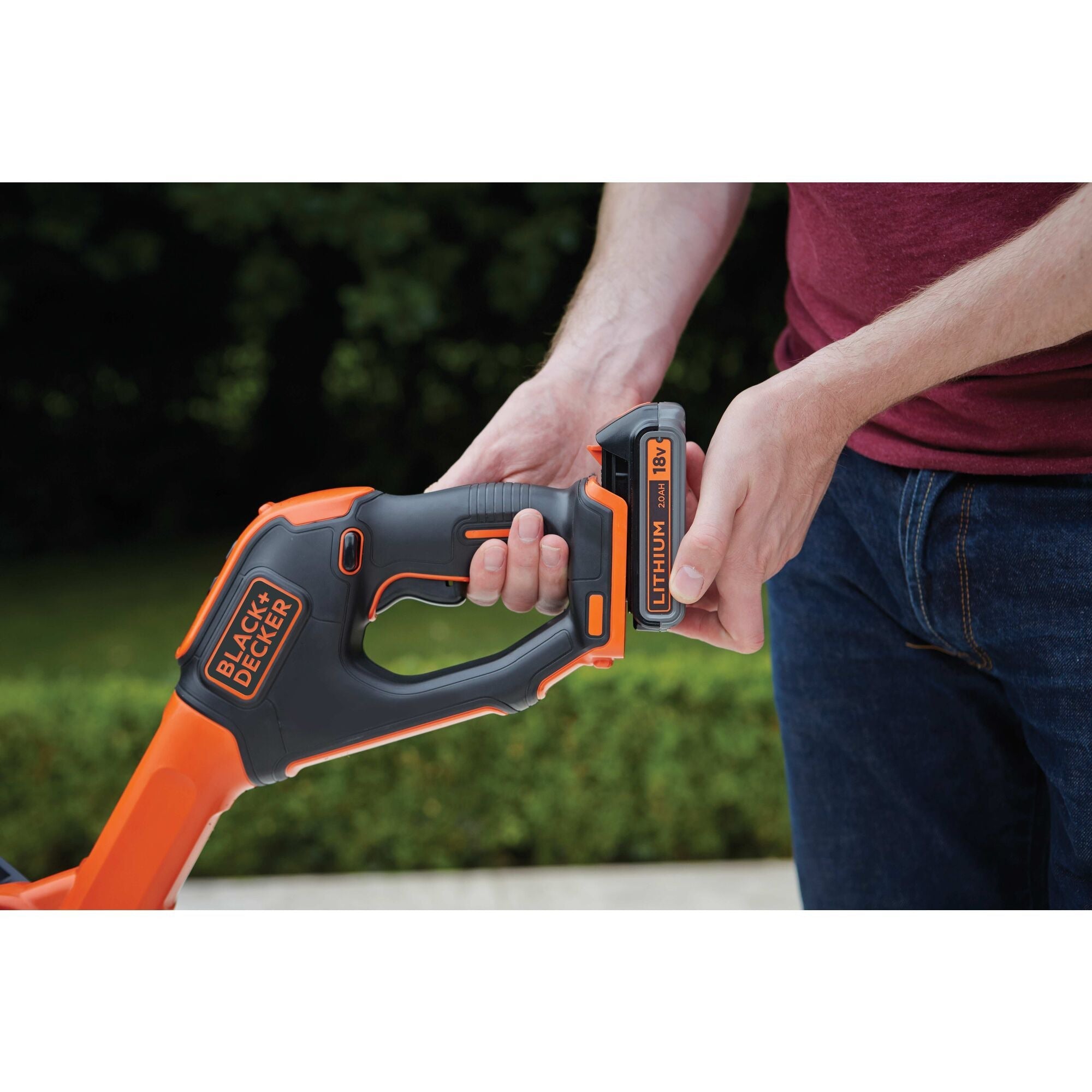 Black+decker accu grastrimmer stc1820pcb (oranje zwart, accu niet inbegrepen)